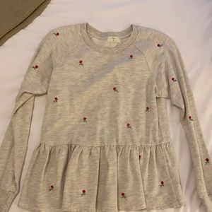 Peplum sweater